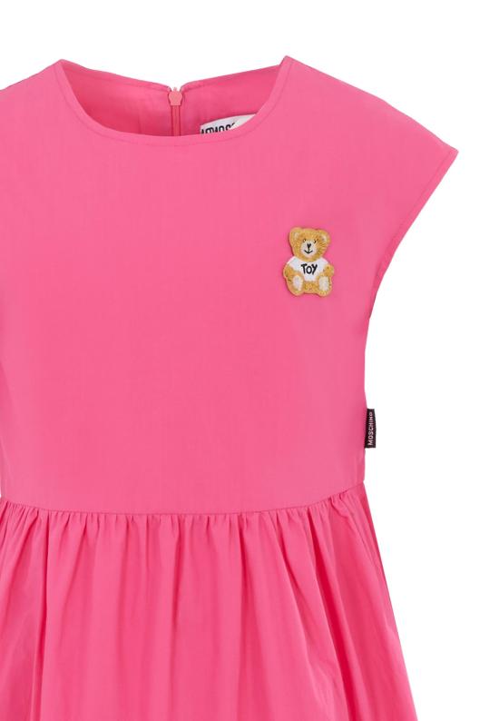 25SS [키즈] 모스키노 원피스 HAV0EF LLA12 50533 FUCHSIA - MOSCHINO