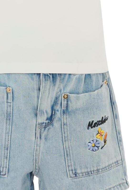 25SS [키즈] 모스키노 트레이닝 웨어 HDG01B L0E08 40213 WHITE - MOSCHINO