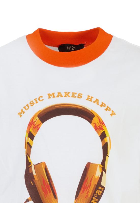 25SS [키즈] 누메로벤투노 티셔츠 N2103H N0199 0N100 WHITE - N°21