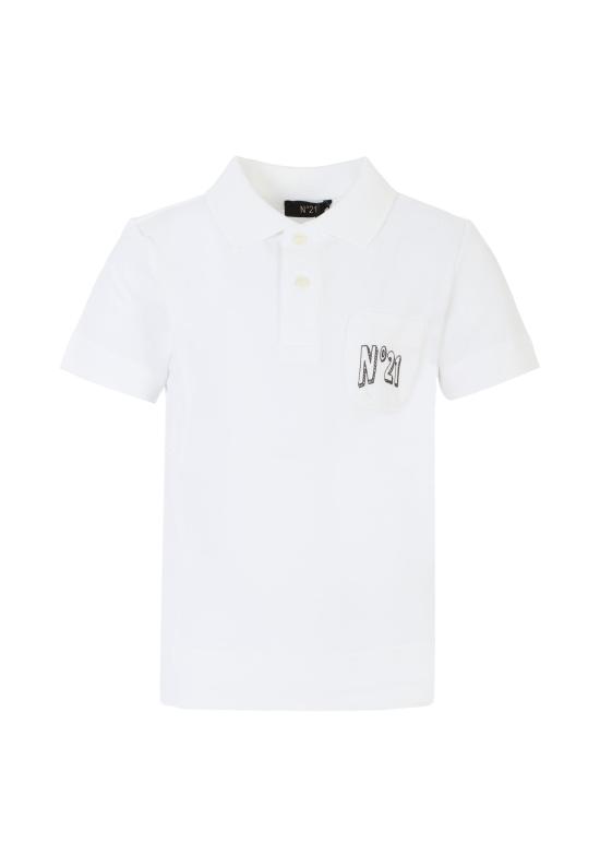 25SS [키즈] 누메로벤투노 폴로 셔츠 N2103I N0336 0N100 WHITE