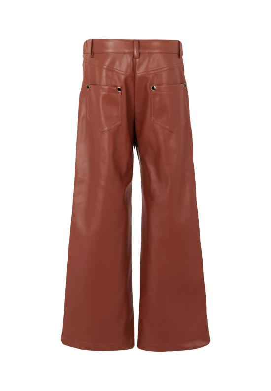 25FW [키즈] 엠에스지엠 스트레이트 팬츠 F5MSJGPA144 MS046 BROWN - MSGM