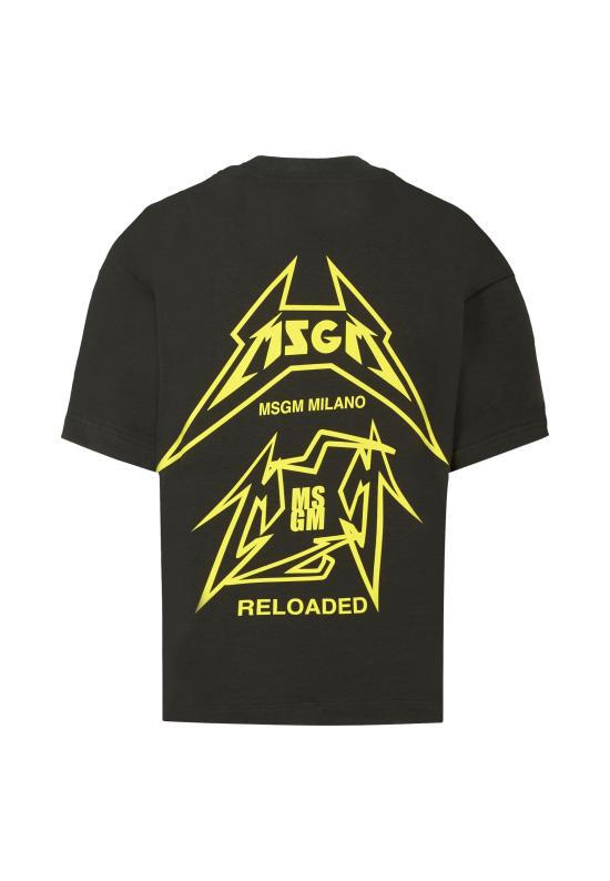 25FW [키즈] 엠에스지엠 티셔츠 F5MSJGTH267 MS064 BLACK - MSGM