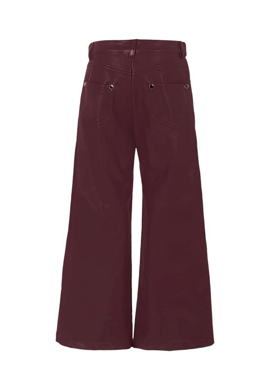 25FW [키즈] 엠에스지엠 스트레이트 팬츠 F5MSJGPA144 MS034 BORDEAUX - MSGM