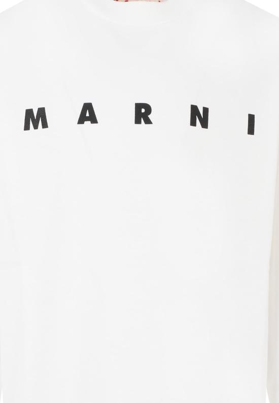 25FW [키즈] 마르니 티셔츠 M01603 M00RF 0M114 WHITE - MARNI