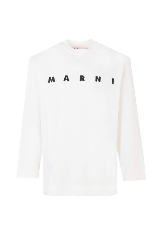 25FW [키즈] 마르니 티셔츠 M01603 M00RF 0M114 WHITE