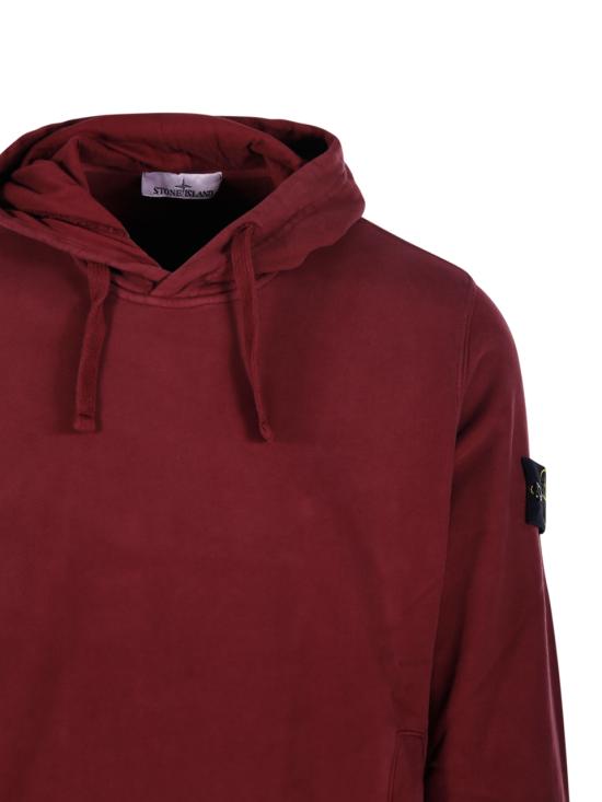 25FW 스톤 아일랜드 후드 티셔츠 S156100029 S0A20 V0012 BURGUNDY - STONE ISLAND