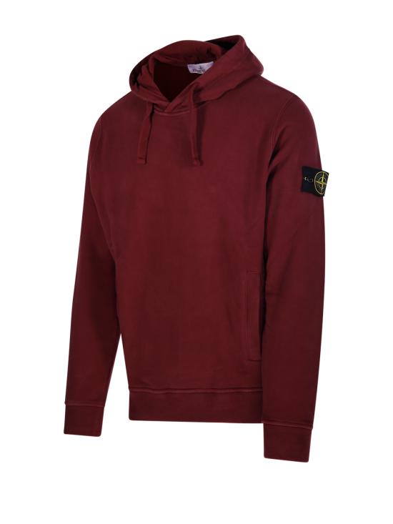 25FW 스톤 아일랜드 후드 티셔츠 S156100029 S0A20 V0012 BURGUNDY - STONE ISLAND