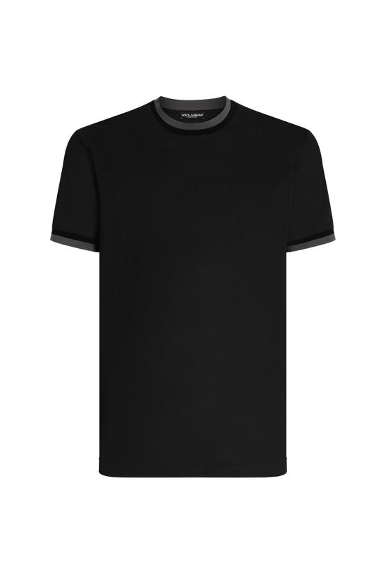 25FW 돌체앤가바나 반팔 티셔츠 G8SW4THU7VE N0000 Black