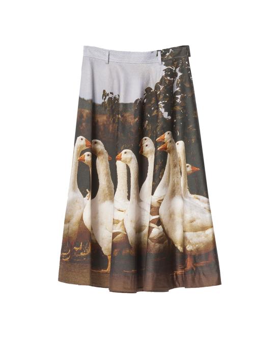 25SS 모스키노 롱 스커트 0102 0553 1888 MULTICOLOR