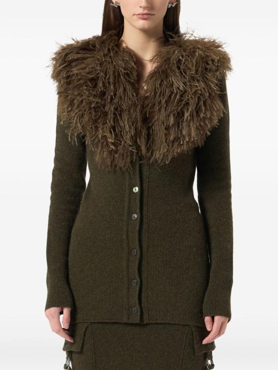 25FW 블루마린 코트 A522M643A N0523 Bark green - BLUMARINE