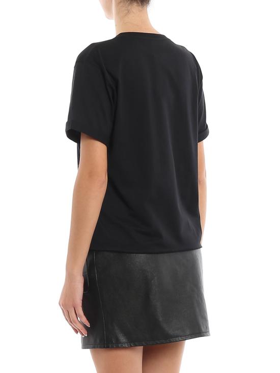  생로랑 로고 프린팅 티셔츠 460876YB2DQ1000 Black - SAINT LAURENT