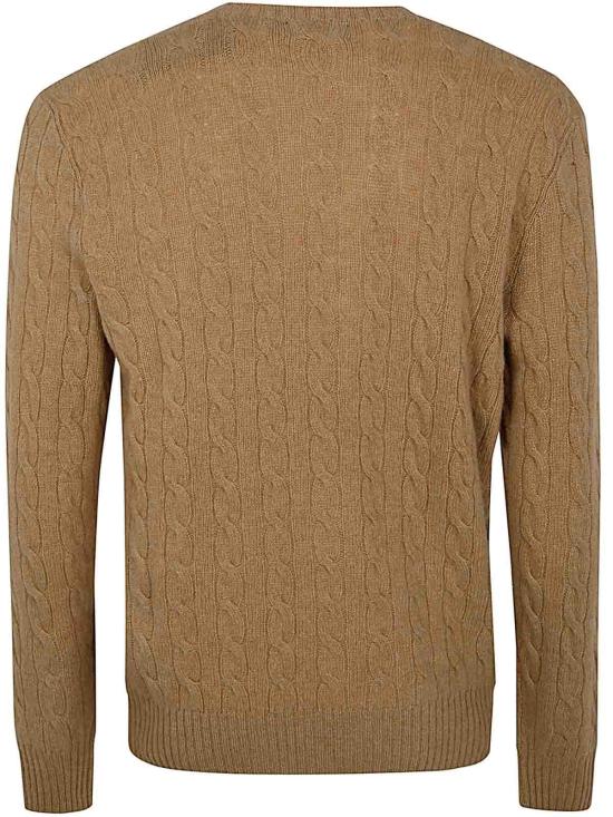 26FW 폴로 랄프로렌 케이블 니트 스웨터 710876762009 BROWN - POLO RALPH LAUREN