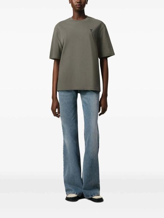  아미 반팔 티셔츠 UTS0747260953 Grey - AMI