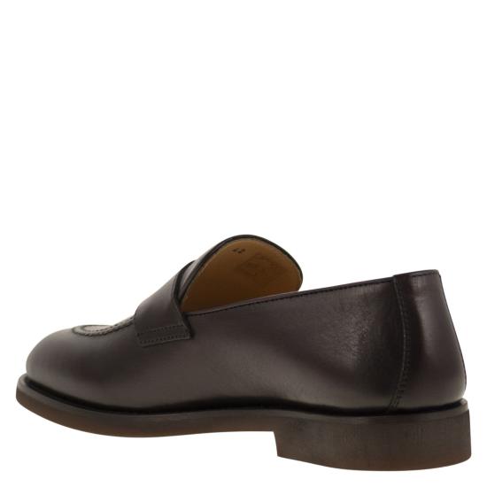 25FW 브루넬로 쿠치넬리 로퍼 MZUODEE705 BROWN - BRUNELLO CUCINELLI