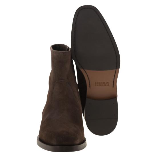 25FW 브루넬로 쿠치넬리 부츠 MZUDERV716 BROWN - BRUNELLO CUCINELLI