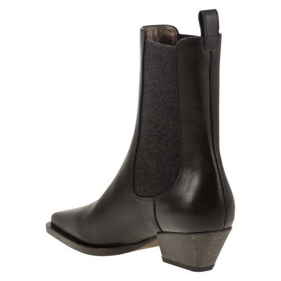25FW 브루넬로 쿠치넬리 부츠 MZORC3050P BLACK - BRUNELLO CUCINELLI