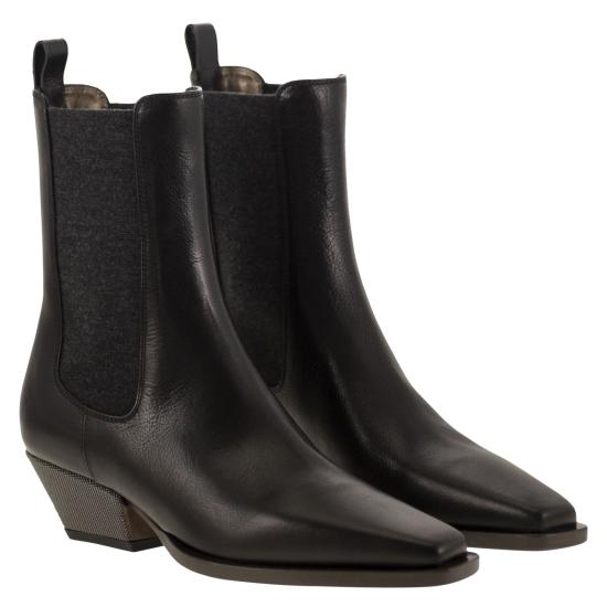 25FW 브루넬로 쿠치넬리 부츠 MZORC3050P BLACK - BRUNELLO CUCINELLI