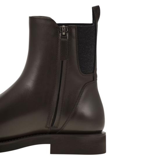 25FW 브루넬로 쿠치넬리 부츠 MZOLG3033 DARK BROWN - BRUNELLO CUCINELLI