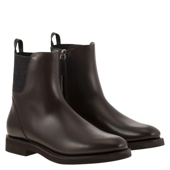 25FW 브루넬로 쿠치넬리 부츠 MZOLG3033 DARK BROWN - BRUNELLO CUCINELLI