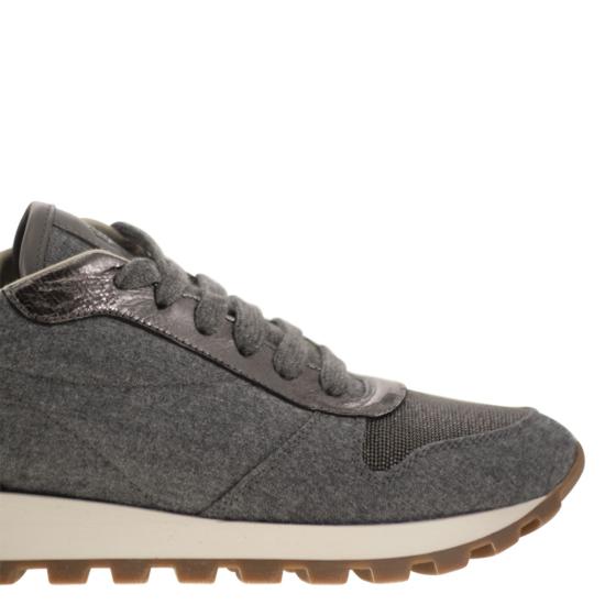 25FW 브루넬로 쿠치넬리 스니커즈 MZ26G1960 GREY - BRUNELLO CUCINELLI