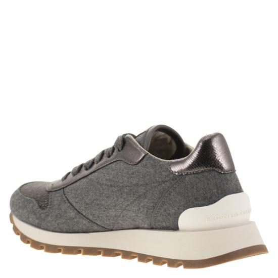 25FW 브루넬로 쿠치넬리 스니커즈 MZ26G1960 GREY - BRUNELLO CUCINELLI