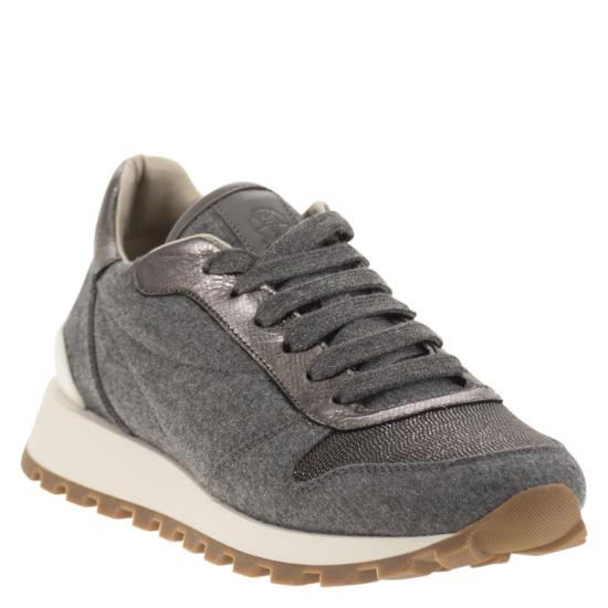 25FW 브루넬로 쿠치넬리 스니커즈 MZ26G1960 GREY - BRUNELLO CUCINELLI