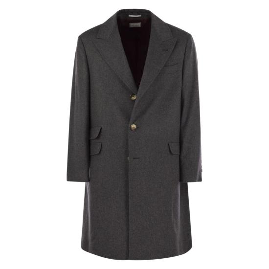 25FW 브루넬로 쿠치넬리 코트 MY4499154 DARK GREY