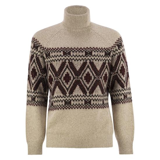 25FW 브루넬로 쿠치넬리 터틀넥 MRI505403 SAND