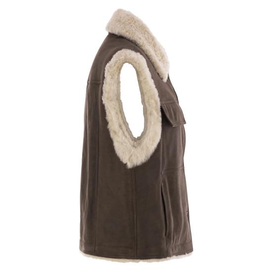 25FW 브루넬로 쿠치넬리 베스트 MPMBP7680P BROWN - BRUNELLO CUCINELLI