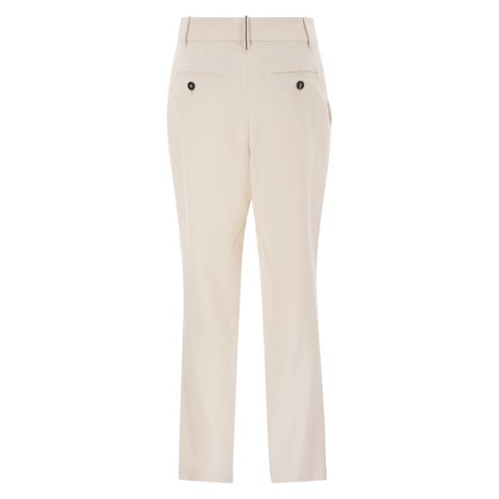 25FW 브루넬로 쿠치넬리 스트레이트 팬츠 MP512P9029 CREAM - BRUNELLO CUCINELLI