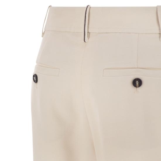25FW 브루넬로 쿠치넬리 스트레이트 팬츠 MP512P9029 CREAM - BRUNELLO CUCINELLI