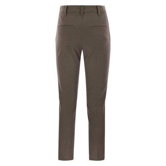 25FW 브루넬로 쿠치넬리 스트레이트 팬츠 MP126P8703 BROWN - BRUNELLO CUCINELLI