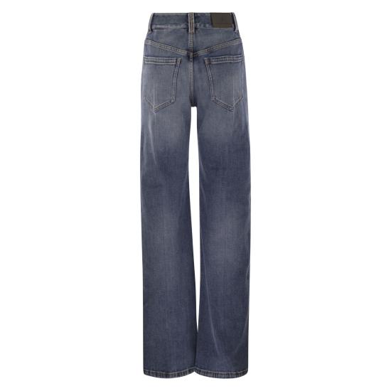 25FW 브루넬로 쿠치넬리 스트레이트 팬츠 MP114P4006 DENIM - BRUNELLO CUCINELLI