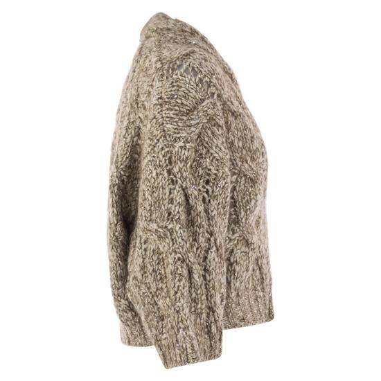 25FW 브루넬로 쿠치넬리 캐시미어 블렌드 청키 니트 가디건  MGR372916 BEIGE - BRUNELLO CUCINELLI