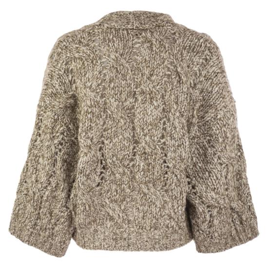 25FW 브루넬로 쿠치넬리 캐시미어 블렌드 청키 니트 가디건  MGR372916 BEIGE - BRUNELLO CUCINELLI