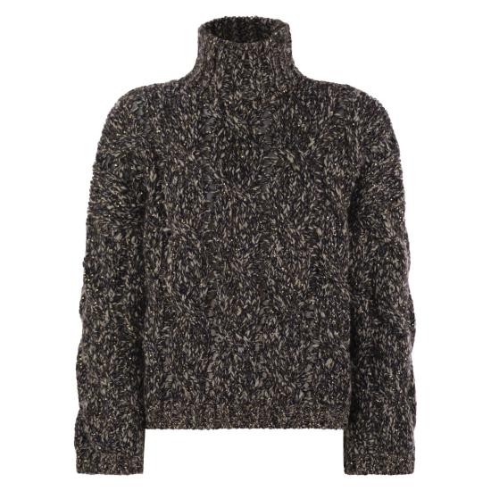 25FW 브루넬로 쿠치넬리 터틀넥 MGR372904 DARK BROWN