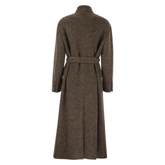 25FW 브루넬로 쿠치넬리 더블 브레스티드 울 캐시미어 코트 MG5349931 BROWN - BRUNELLO CUCINELLI