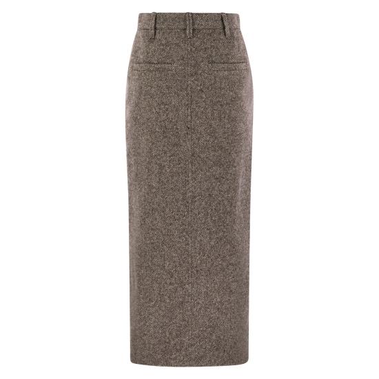 25FW 브루넬로 쿠치넬리 롱 스커트 MG531G3918 BROWN - BRUNELLO CUCINELLI