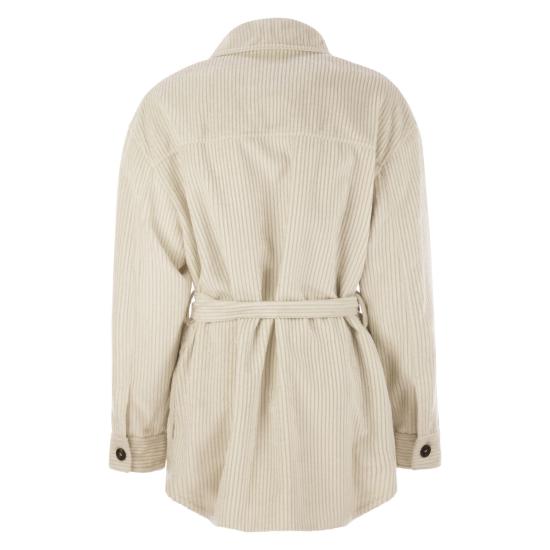 25FW 브루넬로 쿠치넬리 코트 MG5167455 CHALK - BRUNELLO CUCINELLI