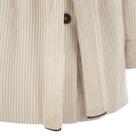 25FW 브루넬로 쿠치넬리 코트 MG5167455 CHALK - BRUNELLO CUCINELLI