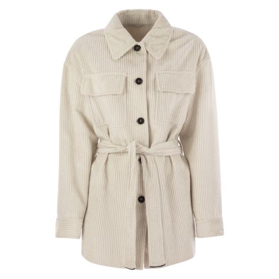 25FW 브루넬로 쿠치넬리 코트 MG5167455 CHALK