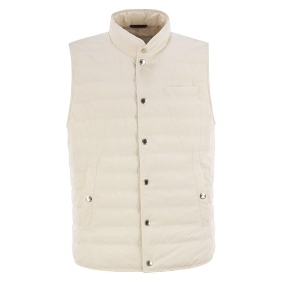 25FW 브루넬로 쿠치넬리 베스트 MD4791711P CREAM