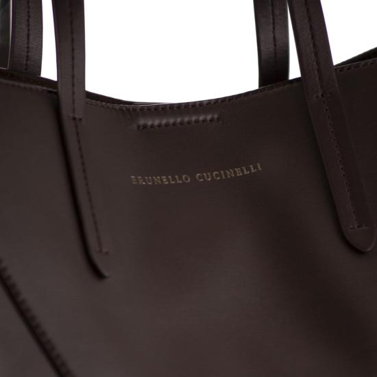 25FW 브루넬로 쿠치넬리 토트백 MBTKD2571 BURGUNDY - BRUNELLO CUCINELLI