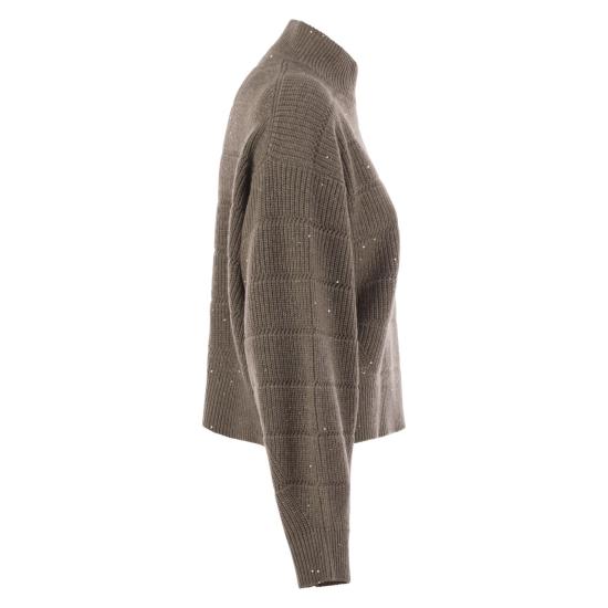 25FW 브루넬로 쿠치넬리 터틀넥 MBM738204 BROWN - BRUNELLO CUCINELLI