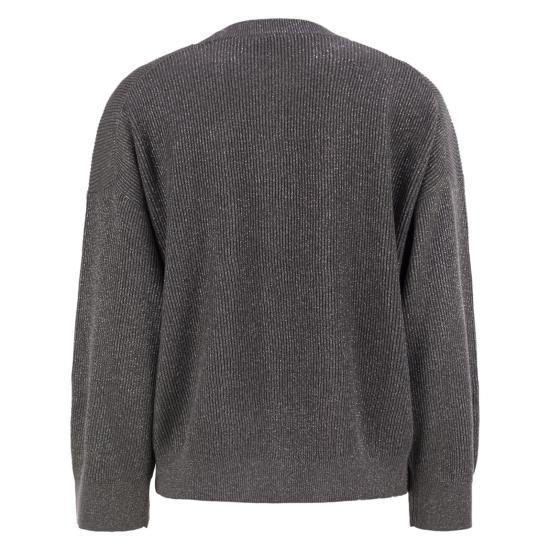 25FW 브루넬로 쿠치넬리 바니세 스웨터 MAZ260200P ANTHRACITE - BRUNELLO CUCINELLI