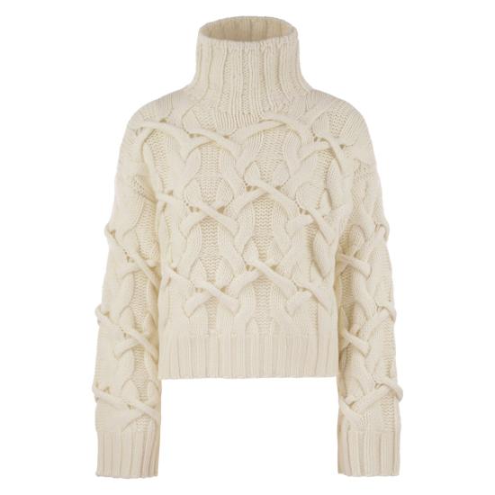 25FW 브루넬로 쿠치넬리 터틀넥 M52365804 WHITE