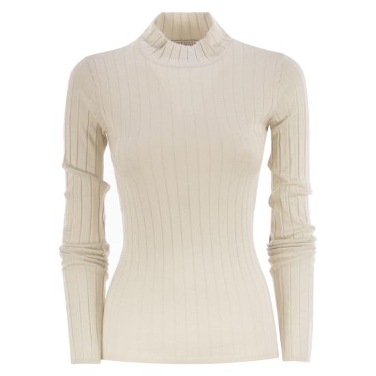 25FW 브루넬로 쿠치넬리 터틀넥 M41862204P WHITE