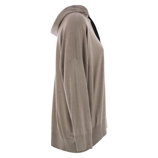 25FW 브루넬로 쿠치넬리 후드 티셔츠 M41845909P LIGHT BROWN - BRUNELLO CUCINELLI