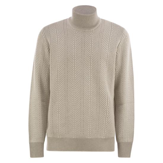 25FW 브루넬로 쿠치넬리 터틀넥 M22709314 LIGHT BEIGE