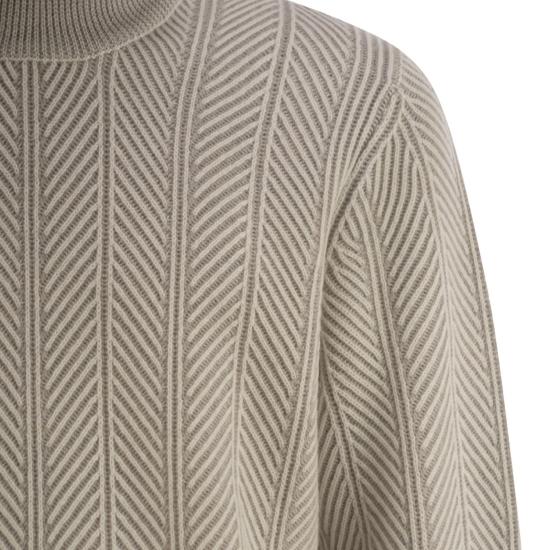 25FW 브루넬로 쿠치넬리 터틀넥 M22709314 LIGHT BEIGE - BRUNELLO CUCINELLI